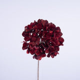 Pik Ortensia H45CM Burgundy Metallizzato Fiori Natalizi Garden Team