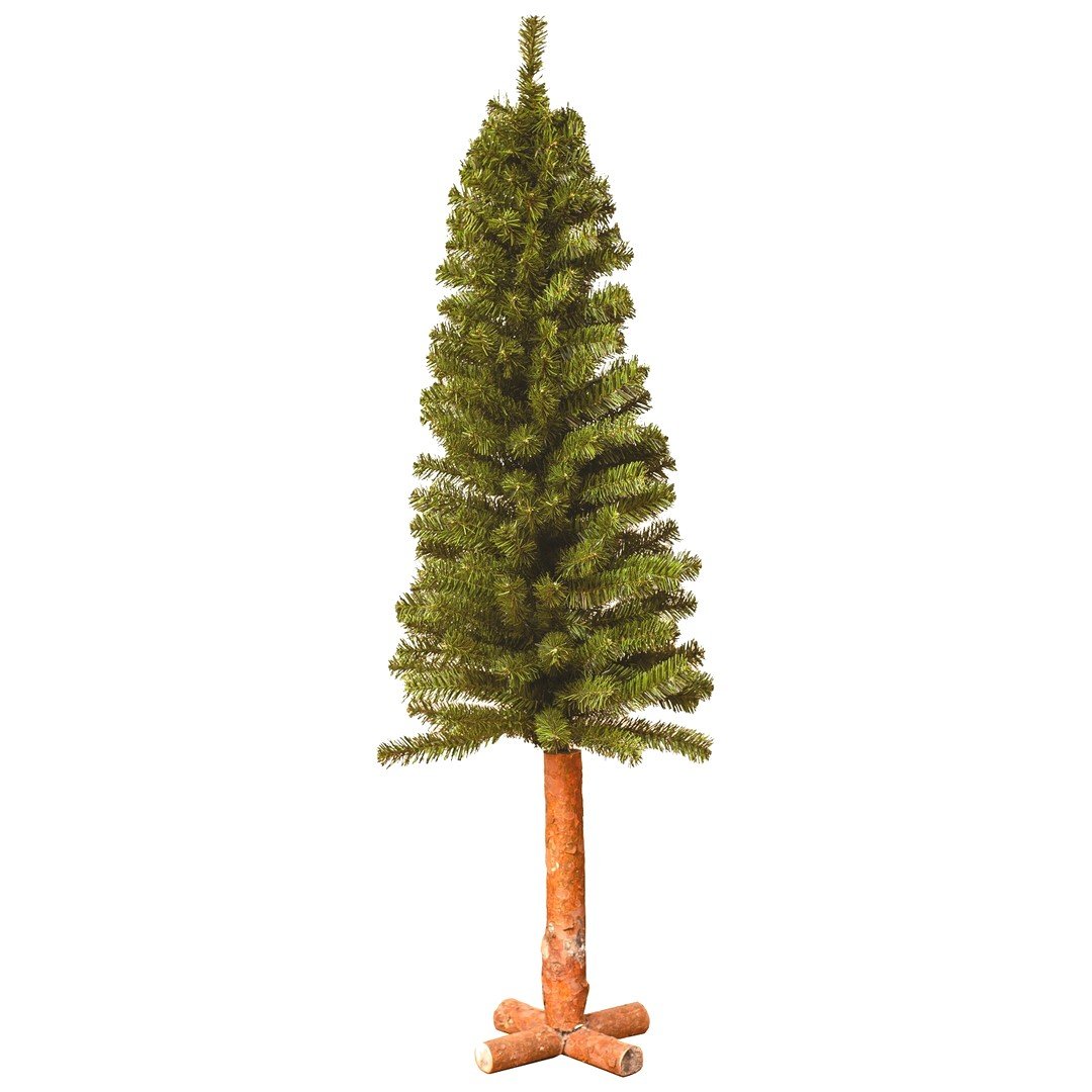 Pino Artificiale PVC con tronco in legno modello FOREST Alberi Classici Garden Team