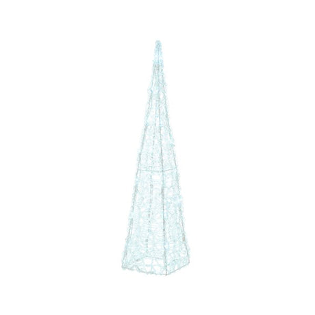 Piramide trasparente luminosa - Decorazione natalizia da esterno