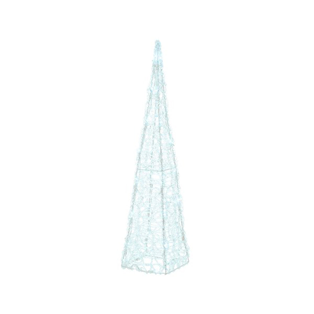 Piramide trasparente luminosa - Decorazione natalizia da esterno