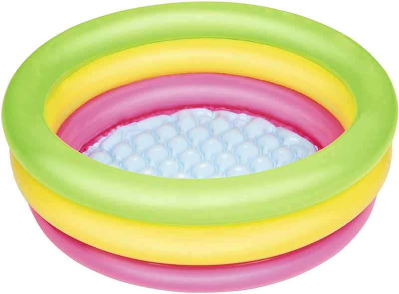 PISCINA PER BAMBINI SUMMER MULTICOLOR A 3 ANELLI 70X24 Gonfiabili Mare BESTWAY