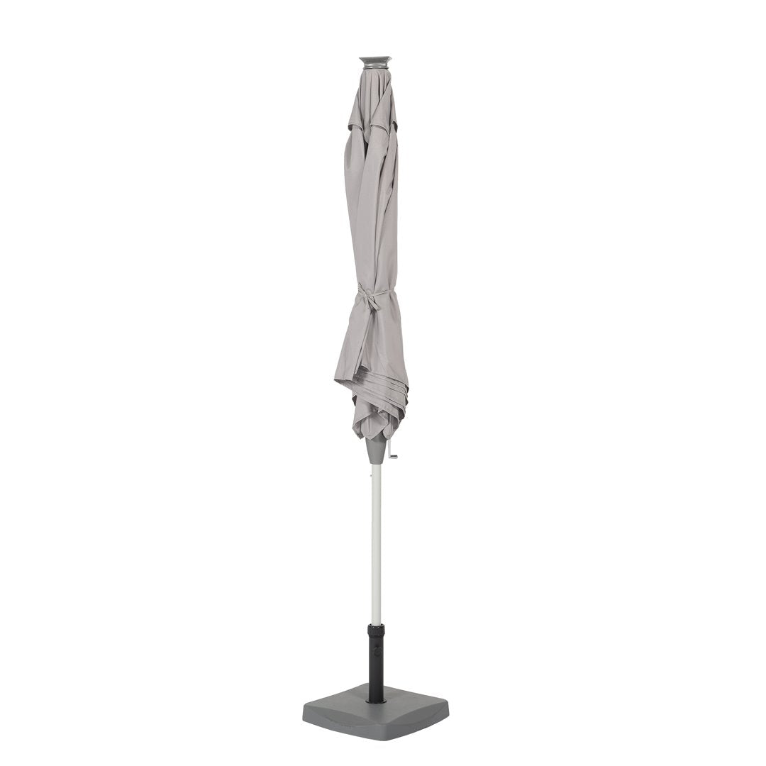Plus - Ombrellone da giardino a palo centrale rotondo con strisce LED Ombrelloni Palo Centrale Garden Team