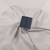Plus - Ombrellone da giardino a palo centrale rotondo con strisce LED Ombrelloni Palo Centrale Garden Team