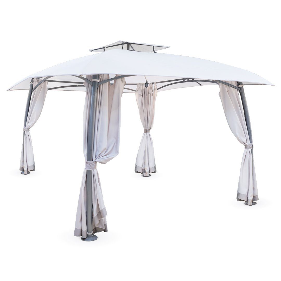 GAZEBO DA GIARDINO 3X3 POMPEI CON TENDE E COPERTURA Gazebo Garden Team