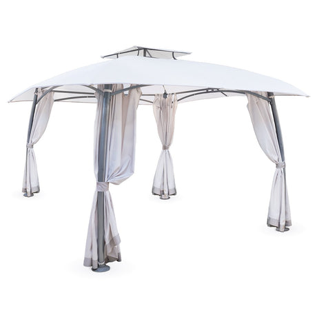GAZEBO DA GIARDINO 3X3 POMPEI CON TENDE E COPERTURA Gazebo Garden Team