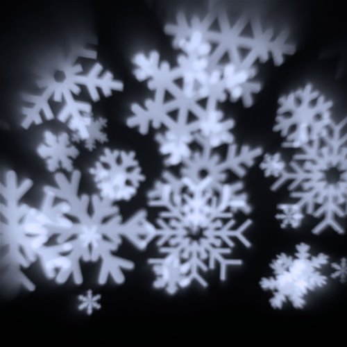 Proiettore Luci di Natale Cristalli di Neve a Led Bianco