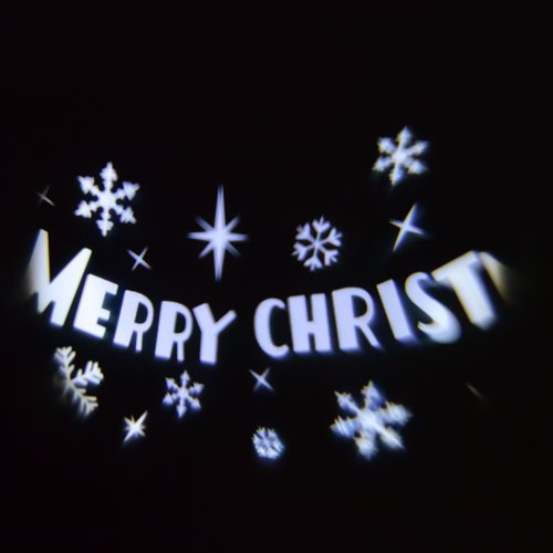 Proiettore Luci di Natale Merry Christmas Led Bianco Proiettori LOTTI