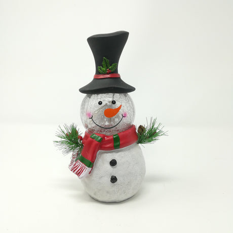 Pupazzo di Neve con LED 16X11X24CM Decorazioni Luminose Garden Team