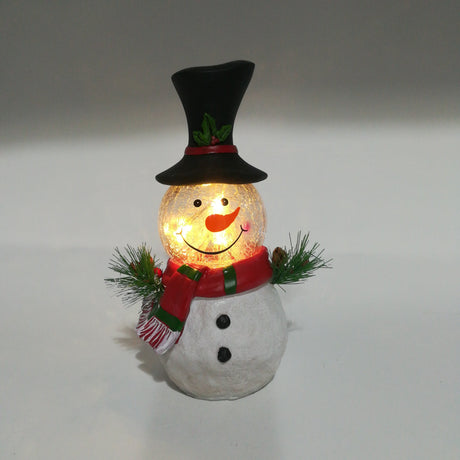 Pupazzo di Neve con LED 16X11X24CM Decorazioni Luminose Garden Team