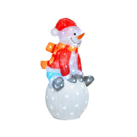 Pupazzo di Neve Natalizio - Pupazzo di neve luminoso da esterno
