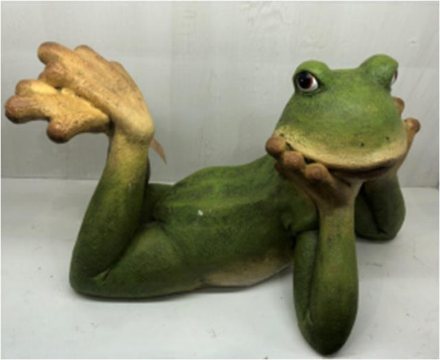 RANA SDRAIATA 60X30XH35CM Animaletti in magnesite Garden Team