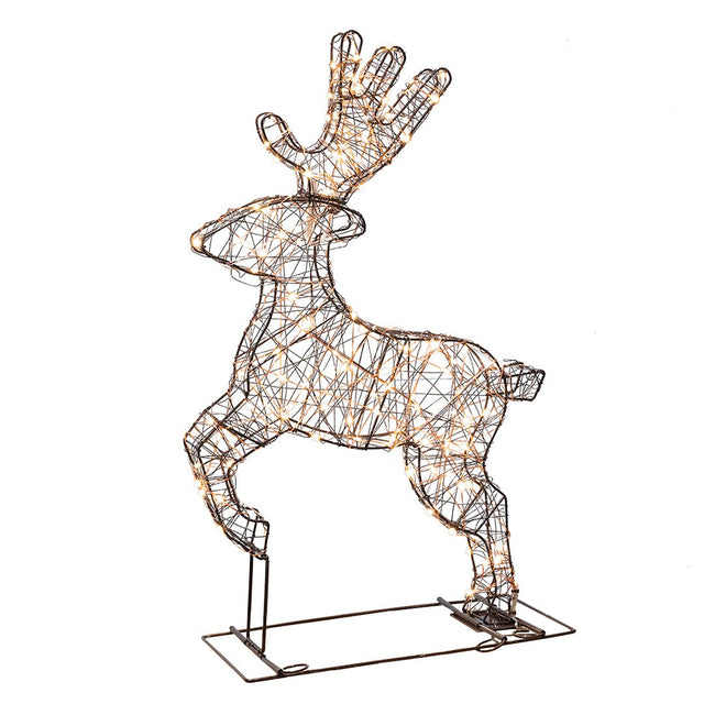 Renna Galoppante 3D Luminosa 140 Micro Led H60 Renne Luminose LOTTI