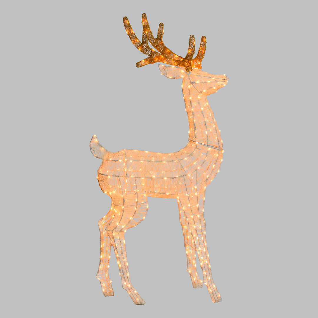 Renna in Metallo a LED - Renna luminosa Natale