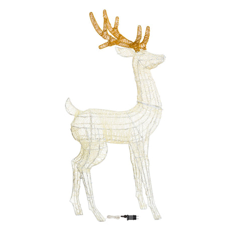 Renna in Metallo a LED - Renna luminosa Natale