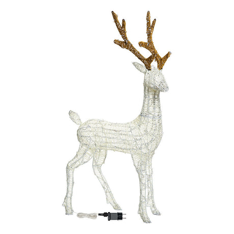 Renna in Metallo a LED - Renna luminosa Natale