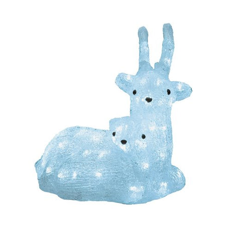 Renna Luminosa Natalizia A Led Mamma e Cucciolo Renne Luminose KAEMINGK