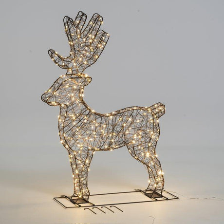 Renna Luminosa tridimensionale H 90 cm Renne Luminose LOTTI