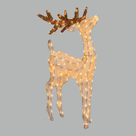 Renna in Metallo a LED - Renna luminosa Natale