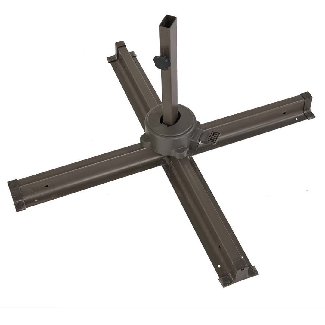 Rondo - Ombrellone da giardino braccio laterale rotondo taupe Ombrelloni Braccio Laterale Garden Team