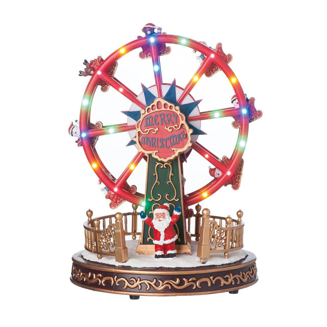 Ruota Panoramica con Babbo Natale Paesaggi e Scene Natalizie Garden Team