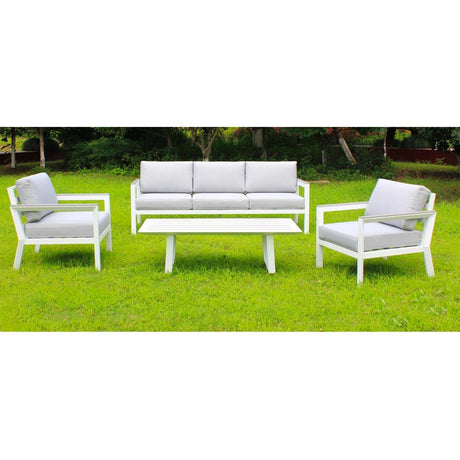 SALOTTO LINOSA IN ALLUMINIO BIANCO