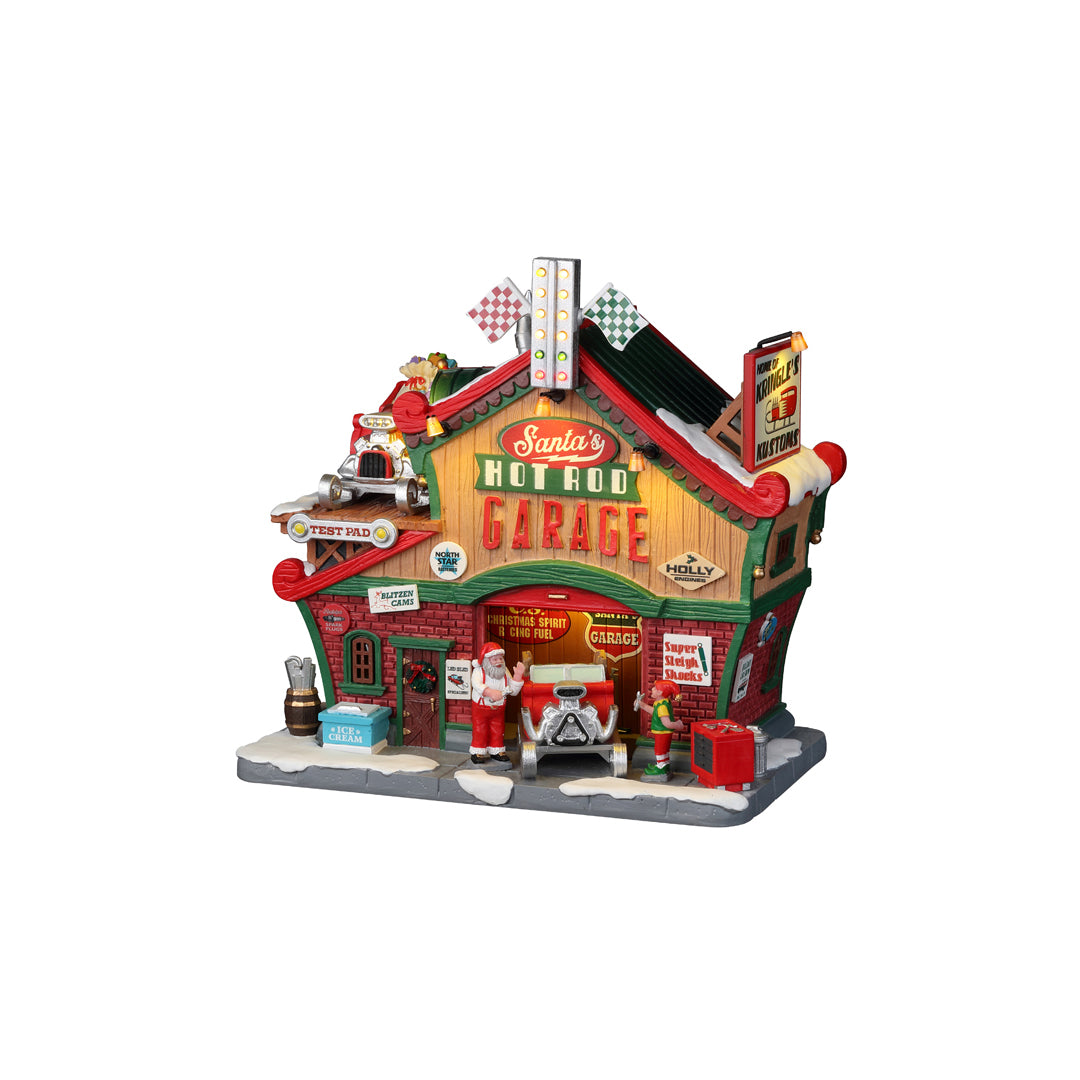 Santa’s Hot Rod Garage (cod. 25863) - Garage di Babbo Natale Lemax