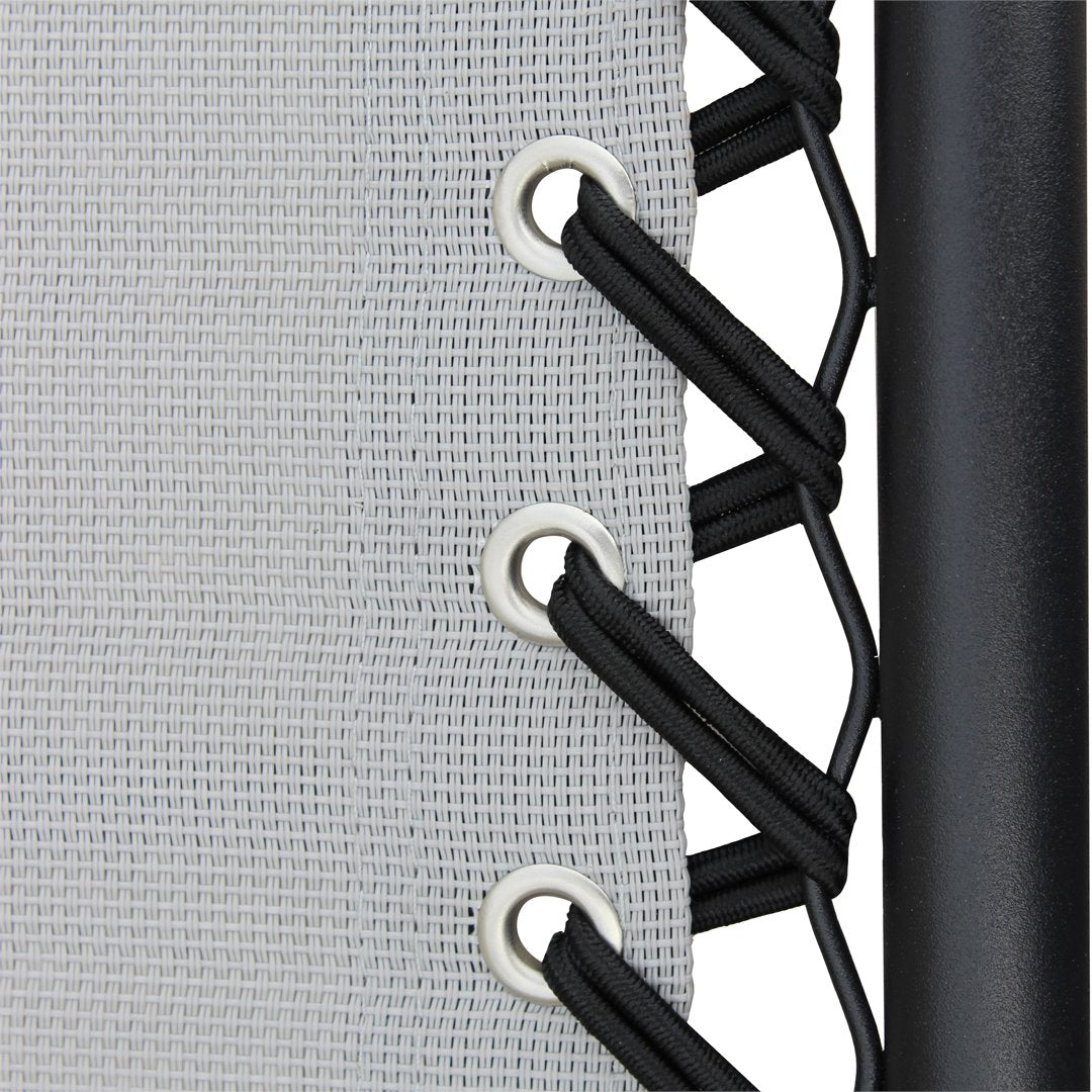SDRAIO COMFORT 88X65XH110CM NERO TEX GRI Sdraio Pieghevoli Garden Team