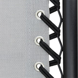 SDRAIO COMFORT 88X65XH110CM NERO TEX GRI Sdraio Pieghevoli Garden Team