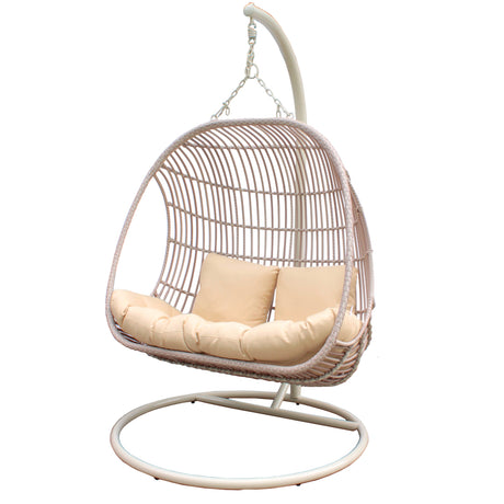 sedia-dondolo-in-fibra-sintetica-beige-con-cusicni