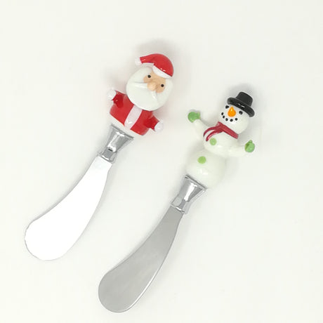Set 2 Spalmaburro Babbo Natale e Pupazzo di Neve Casalinghi Natalizi Garden Team