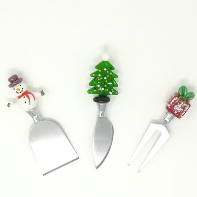 Set 3 Coltelli Formaggio decori Natalizi Casalinghi Natalizi Garden Team