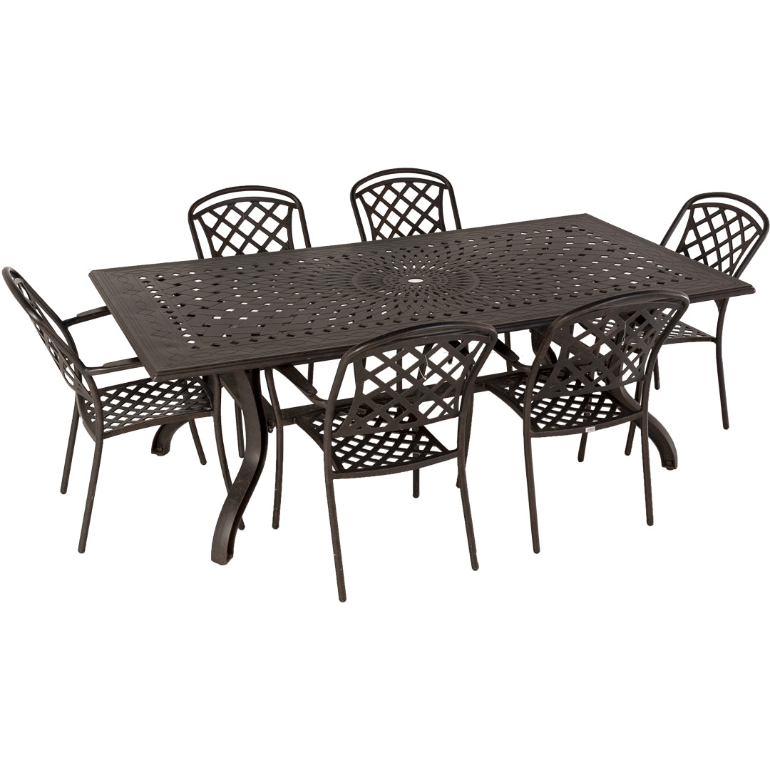 New England - Set pranzo da giardino 6 posti