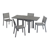 Max - Set pranzo da giardino da 4 a 6 posti con sedie senza braccioli