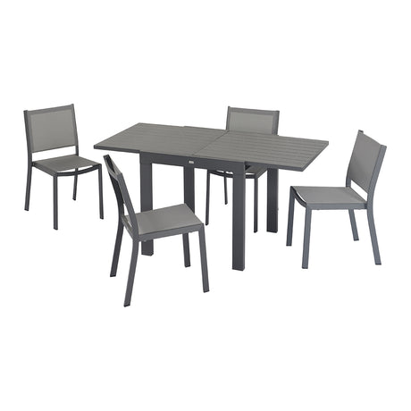 Max - Set pranzo da giardino da 4 a 6 posti con sedie senza braccioli
