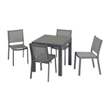 Max - Set pranzo da giardino da 4 a 6 posti con sedie senza braccioli