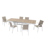 New Fusion 8 -12 posti - Set pranzo da giardino top in ceramica