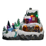 Villaggio con Renna e Slitta - Villaggi di Natale miniatura
