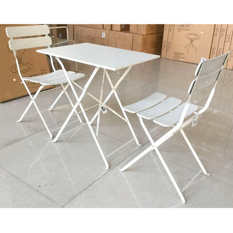 SET PRANZO DA GIARDINO SPEEDY TAVOLO 2 SEDIE BEIGE Set da Balcone Garden Team