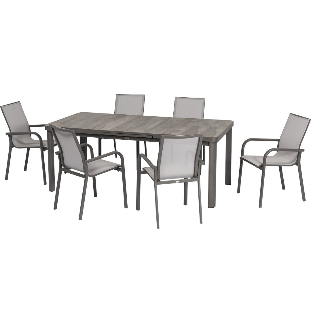 Stone - Set pranzo da giardino 6/8 posti Garden Team