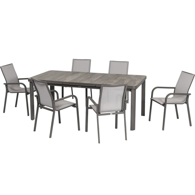 Stone - Set pranzo da giardino 6/8 posti Garden Team
