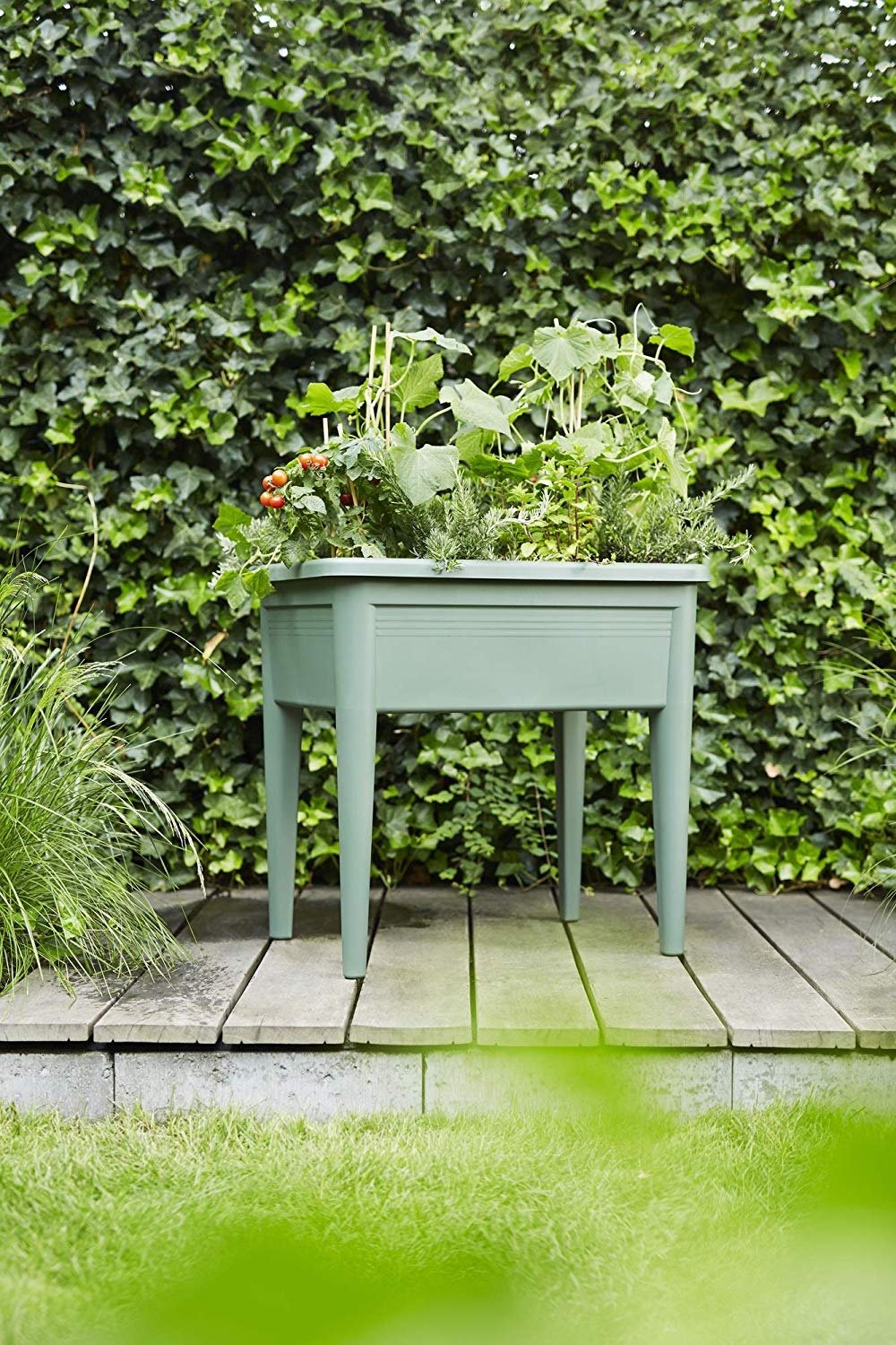 TAVOLO GREEN BASICS GROW SUPER XXL LEAF GREEN Vaso in Plastica BIA Home & Garden