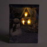 Tela Luminosa 3 LED 20x15 Pupazzo di Neve Quadro a led Garden Team