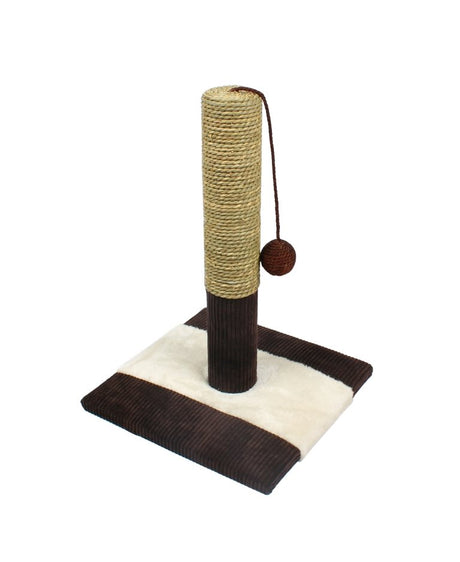 TIRAGRAFFI A COLONNA PER GATTI ZEBRA 30X30X42 CM Tiragraffi Garden Team