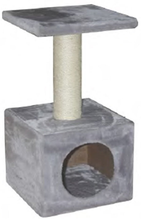 TIRAGRAFFI A TORRE PER GATTI CLARA 30X30X57 CM GRIGIO Tiragraffi Garden Team
