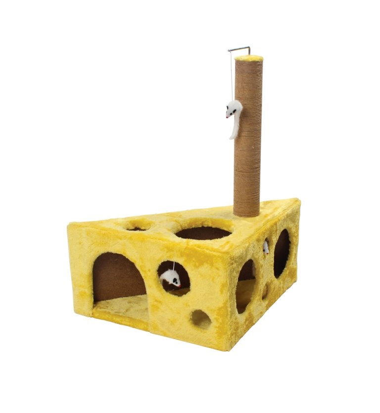 TIRAGRAFFI PER GATTO MOD CHEESY 45X45X64 CM Tiragraffi Garden Team