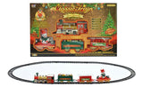 Treno a Batteria con Luce e Musica Paesaggi e Scene Natalizie Garden Team