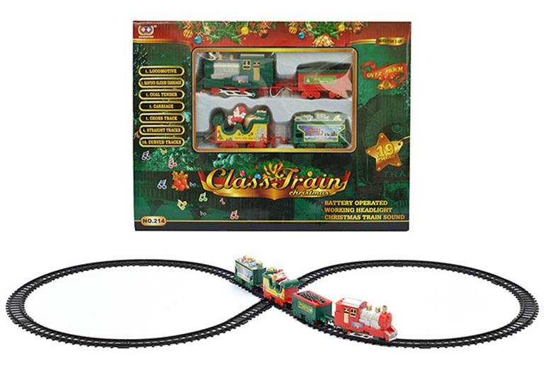 Treno a Batteria con Musica e Luce Paesaggi e Scene Natalizie Garden Team