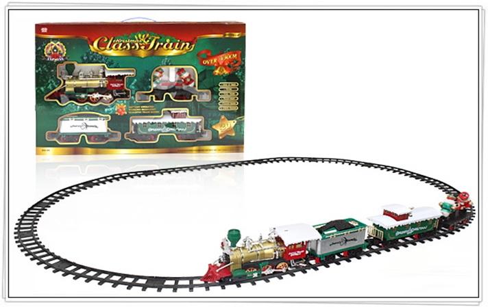 Treno a Batteria con Musica, Suoni e Luci Paesaggi e Scene Natalizie Garden Team