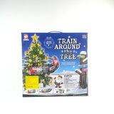 Treno da Albero a Batteria con Luci e Musica Paesaggi e Scene Natalizie Garden Team