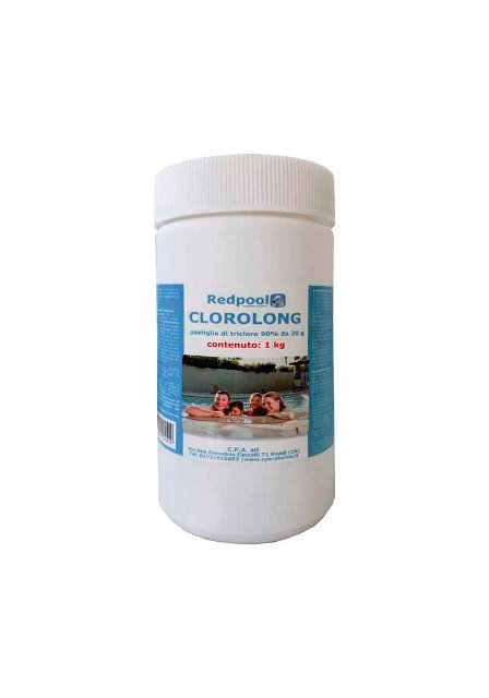 TRICLORO PASTIGLIE 20 GR CLOROLONG 1 KG Chimici per Piscina C.P.A.